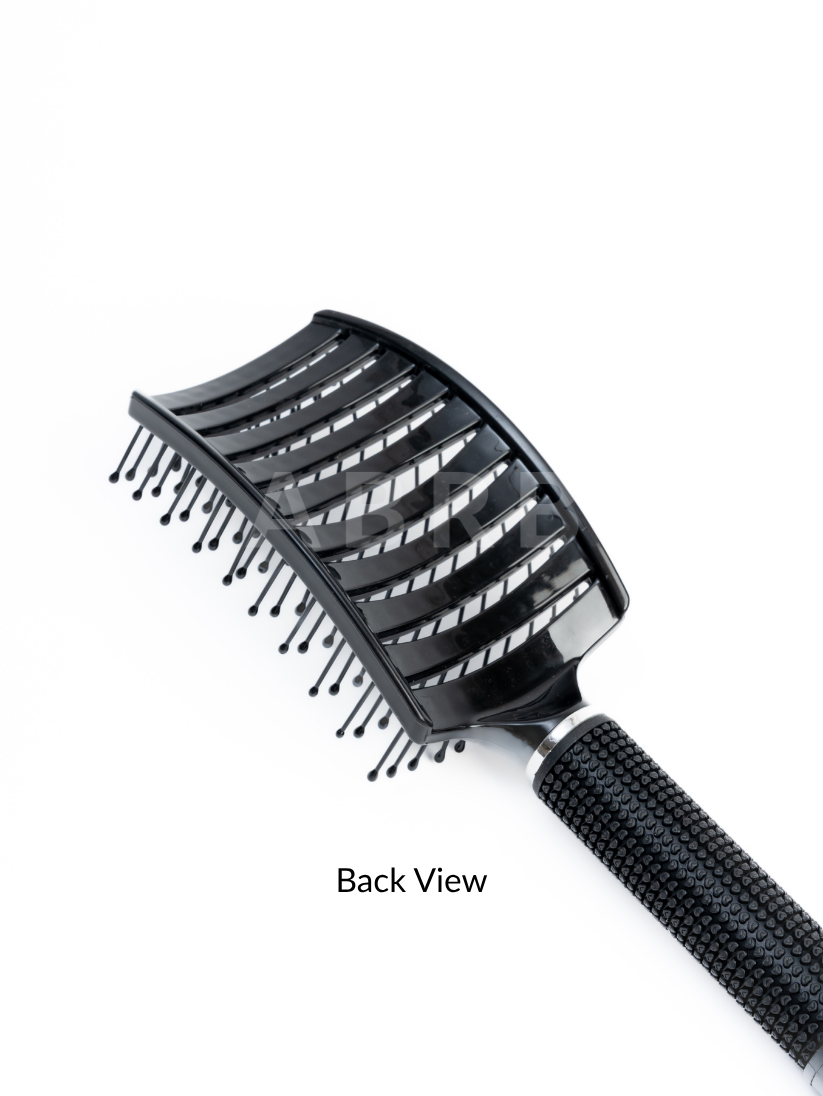 Black Non-Bristle Hair Brush