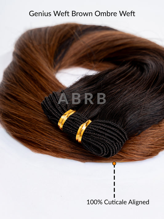 Genius Weft Brown ombre Weft