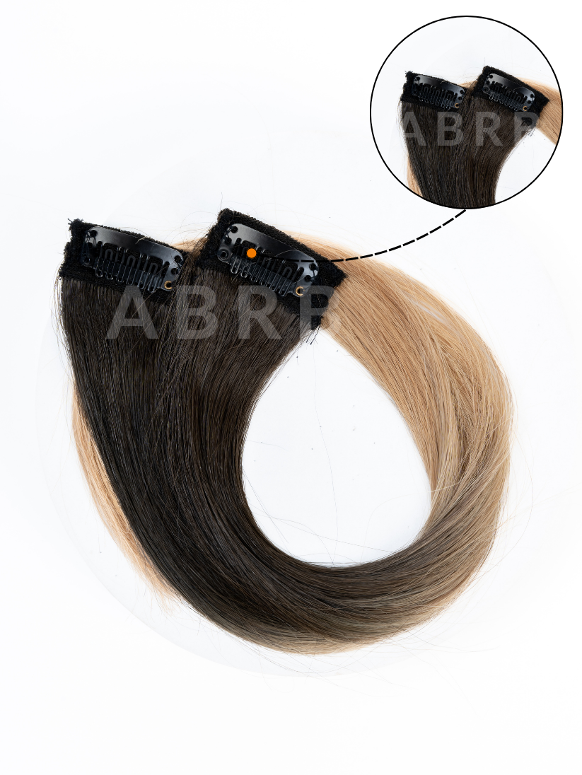 2 Pcs Blonde & Brown Ombre Streak