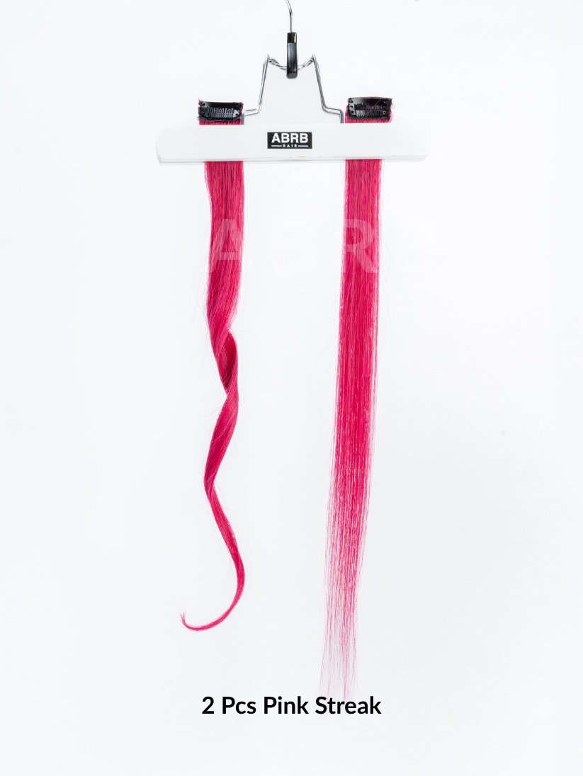 2 Pcs Pink Streak
