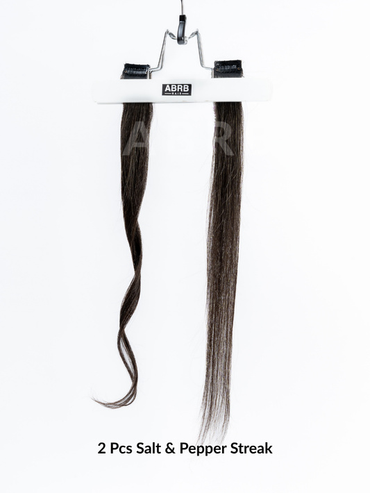 2 Pcs Salt & Pepper Streak