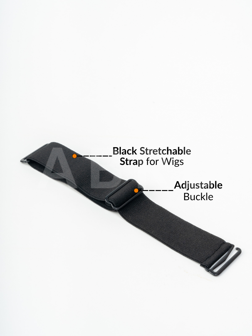 Black Adjustable Wig Strap