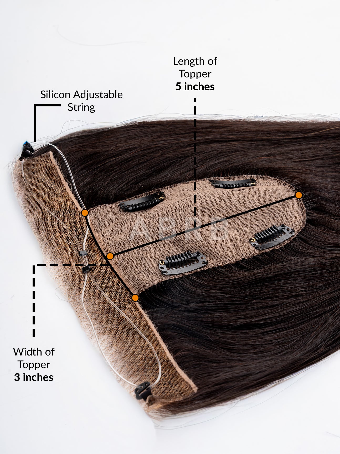 HD Frontline With 3×5 Scalp Topper