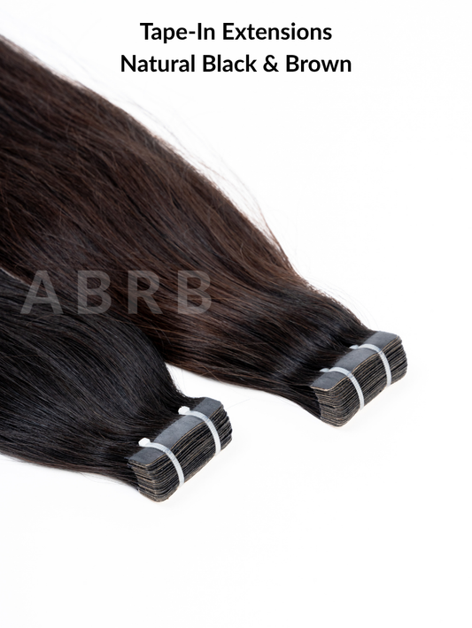 Tape-In Brown & Black Blend 20 Pcs Extensions