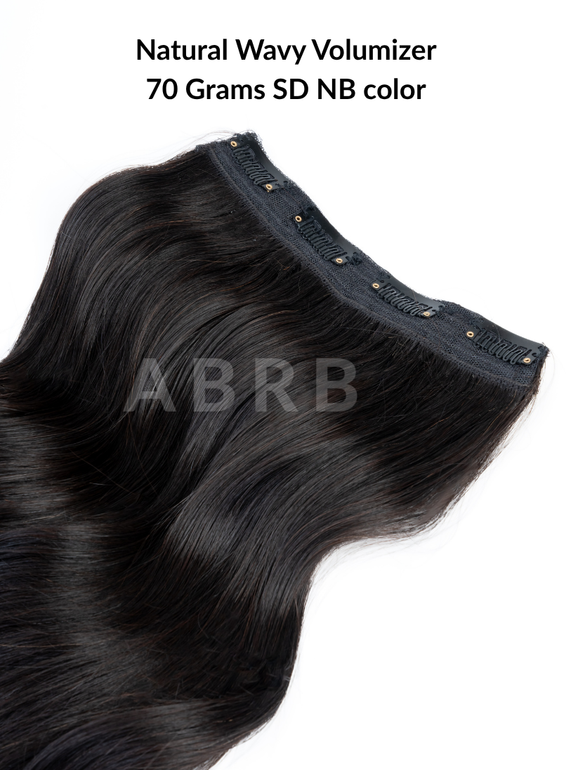 70 Gms SD Natural Black Color Wavy Volumizer