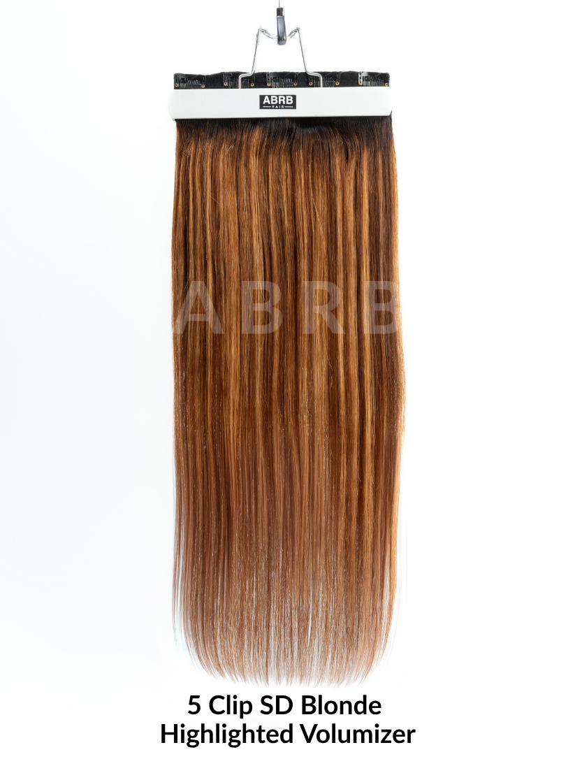 5 Clip-In SD Blond Highlighted Volumizer