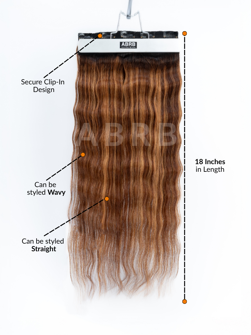 5 Clip-In SD Blond Highlighted Volumizer
