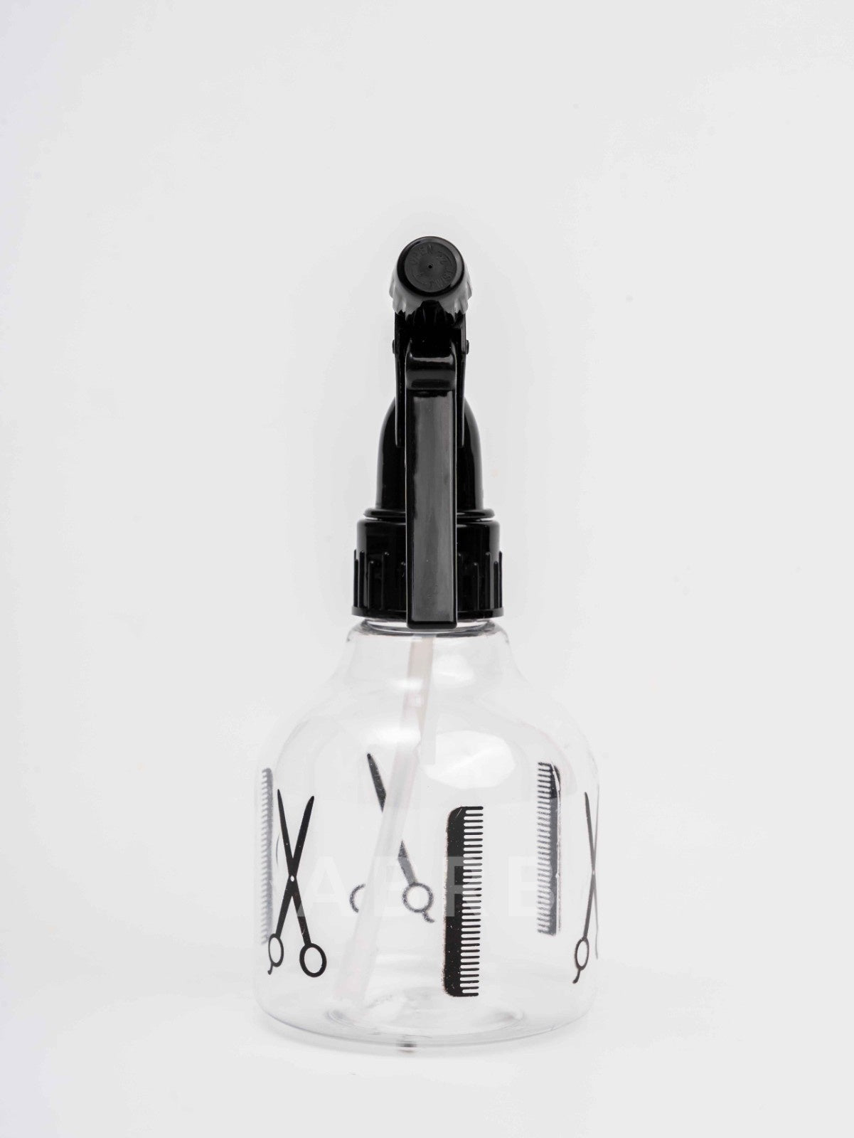 Transparent Black Spray Bottle
