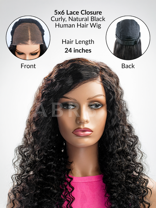 Soog 5x6 Lace Closure Curly Wig